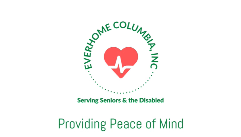 EverHome Columbia Logo & Text - Providing Peace of Mind